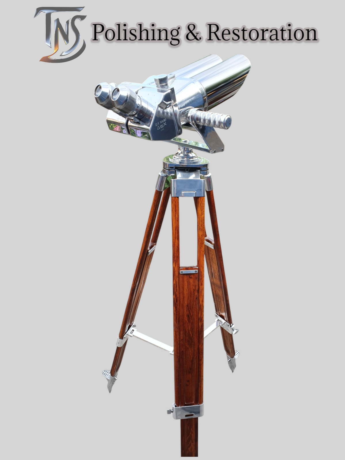 Polished WW2 German 10x80 Anti-Aircraft Flak Binoculars (Doppelfernrohr ...
